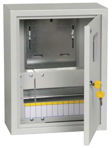 Щит учетно-распределительный навесной IEK ЩУРн-1/12зо 395x310x165 IP31 замок, с окном фото Щит учетно-распределительный навесной IEK ЩУРн-1/12зо 395x310x165 IP31 замок, с окном картинка